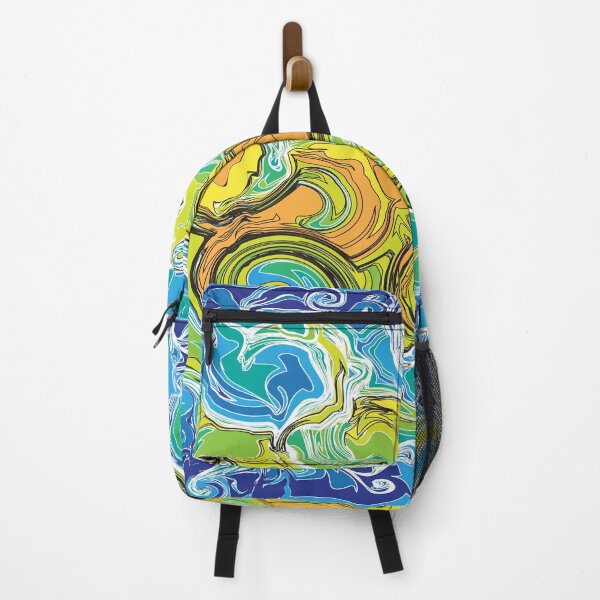 Item preview, Fluid Art, Pouring art design, Blue Green Yellow Abstract, liquid art designed and sold by Thilaniz.