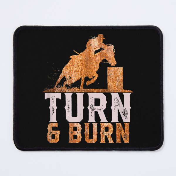 Item preview, Barrel Racing Rust Print designed and sold by AgnesGeller.