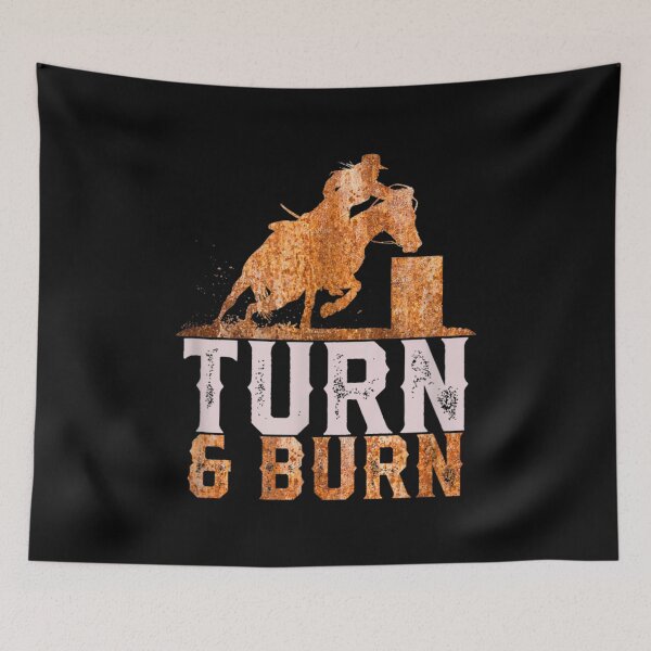 Item preview, Barrel Racing Rust Print designed and sold by AgnesGeller.