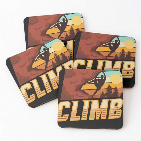 Item preview, Climb Retro Mountain Climber designed and sold by DavidMcPherson.