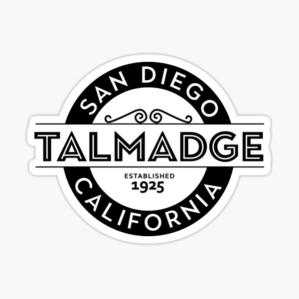 Talmadge Circle Sticker