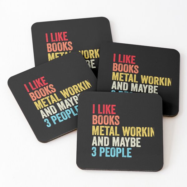 Item preview, I Like Books Metal Working And Maybe Three People Shirt, Funny Cool Metal Working Mens Womens girls Lovers Birthday Christmas Gift Shirt designed and sold by xlnv.