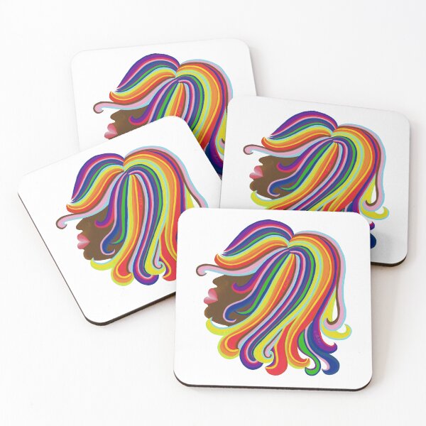 Item preview, Rainbow Hair Reimagined by Heather Nafe Art designed and sold by HeatherNafeArt.