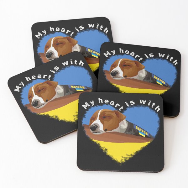 Item preview, My Heart Is With Patron and Ukraine - Sleeping Dog Patron designed and sold by Aide.