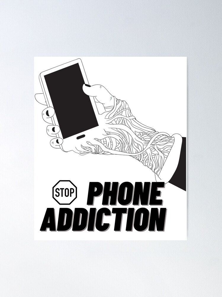 EASY POSTER ABOUT MOBILE ADDICTION FOR COMPETITION / SIMPLE POSTER ABOUT  STOP ADDICTION OF PHONE - YouTube