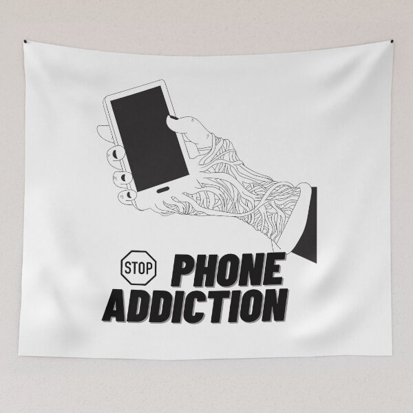 Item preview, Mobile Phone Addiction designed and sold by TodayArtTrend.
