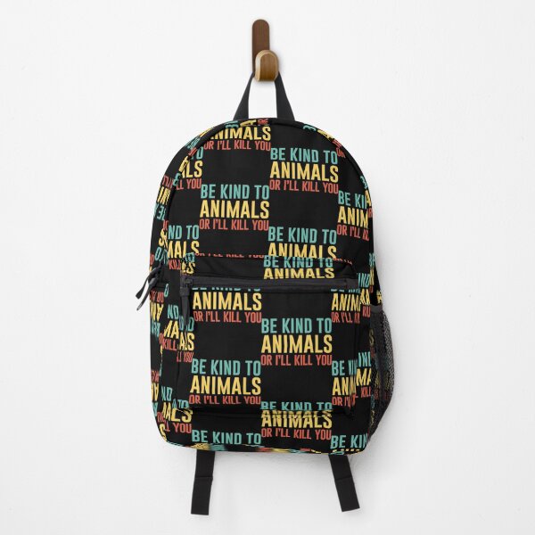 Item preview, Be Kind to Animals or I'll Kill You Retro Animal Lover Gift designed and sold by RichardMarkham.