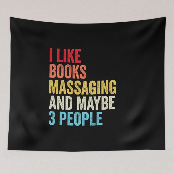 Item preview, Me gustan los libros que dan masajes y tal vez la camisa de tres personas, divertidos y geniales masajes para hombres, mujeres, niñas, amantes, cumpleaños, regalo de Navidad designed and sold by xlnv.