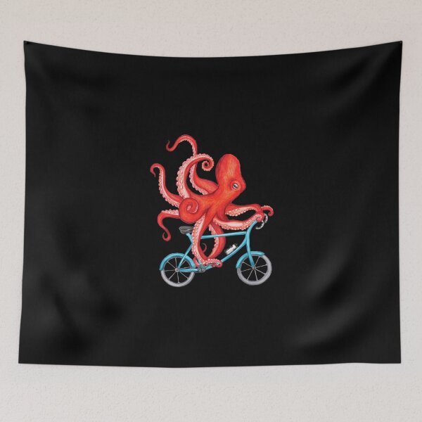 Item preview, Cycling Octopus Relaxed Fit T-Shirt designed and sold by felyn3gloria.
