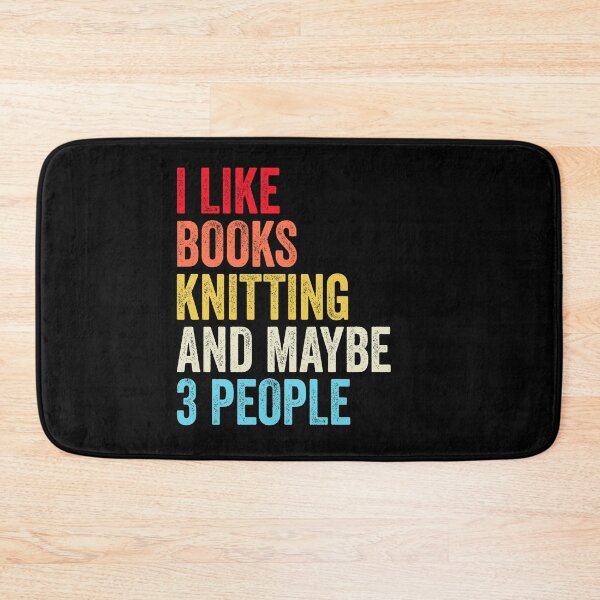 Item preview, I Like Books Knitting And Maybe Three People Shirt, Funny Cool Knitting Mens Womens girls Lovers Birthday Christmas Gift Shirt designed and sold by xlnv.