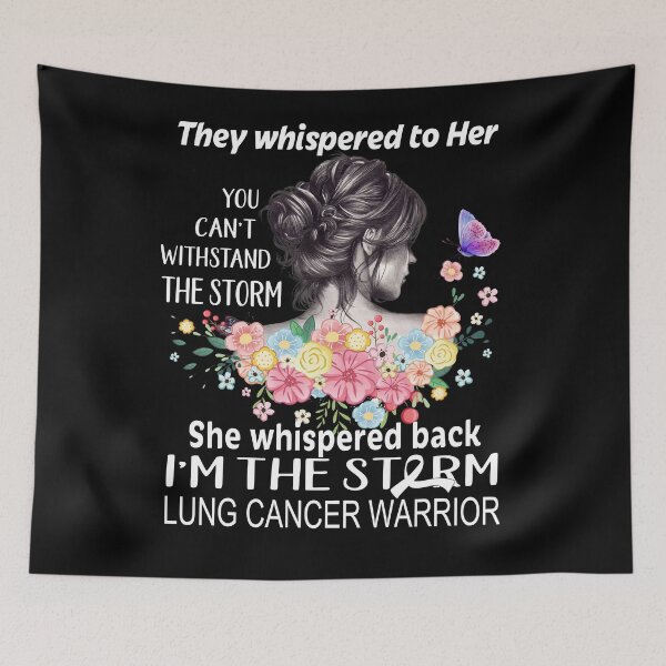 Item preview, Lung Cancer Warrior I'm The Storm Lung Cancer Awareness designed and sold by Hatjar.