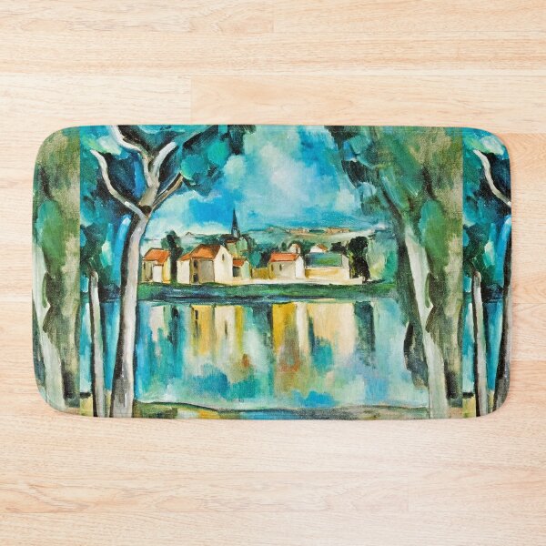 Item preview,  Town on the Bank of a Lake by Maurice de Vlaminck,1909, oil on canvas Made more vibrant designed and sold by CristalleLisa.