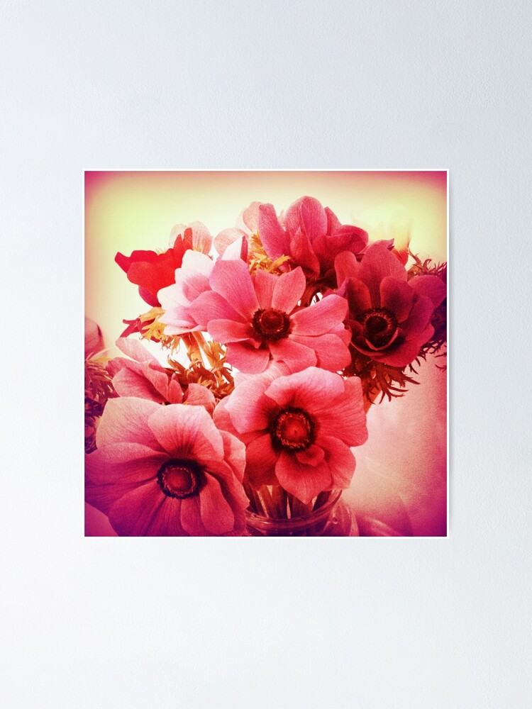 Alternate view of Pink Velvet Floral Art - Pink Flower Design - Romantic Poster