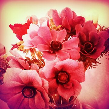 Artwork thumbnail, Pink Velvet Floral Art - Pink Flower Design - Romantic  by OneDayArt