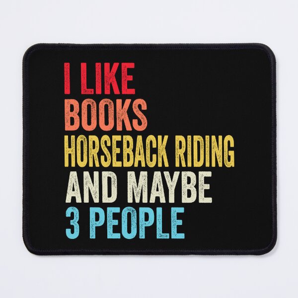 Item preview, I Like Books Horseback Riding And Maybe Three People Shirt, Funny Cool Horseback Riding Mens Womens girls Lovers Birthday Christmas Gift Shirt designed and sold by xlnv.