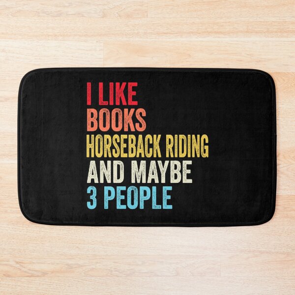 Item preview, I Like Books Horseback Riding And Maybe Three People Shirt, Funny Cool Horseback Riding Mens Womens girls Lovers Birthday Christmas Gift Shirt designed and sold by xlnv.