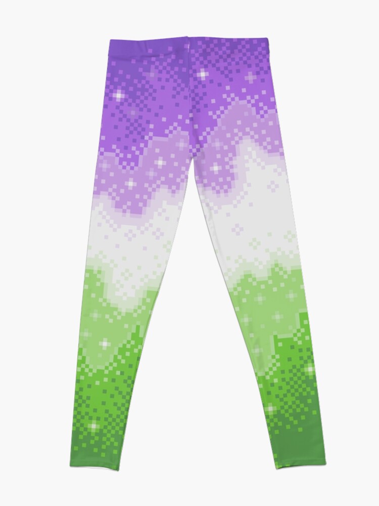 Alternate view of Genderqueer Pride Galaxy Leggings