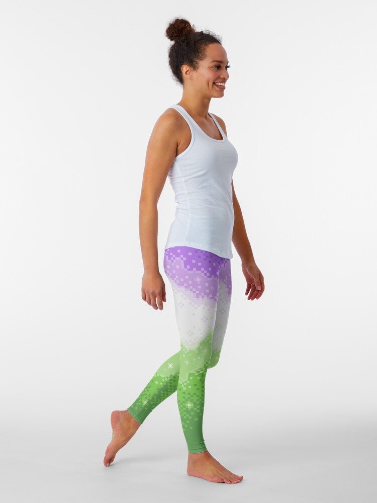 Alternate view of Genderqueer Pride Galaxy Leggings
