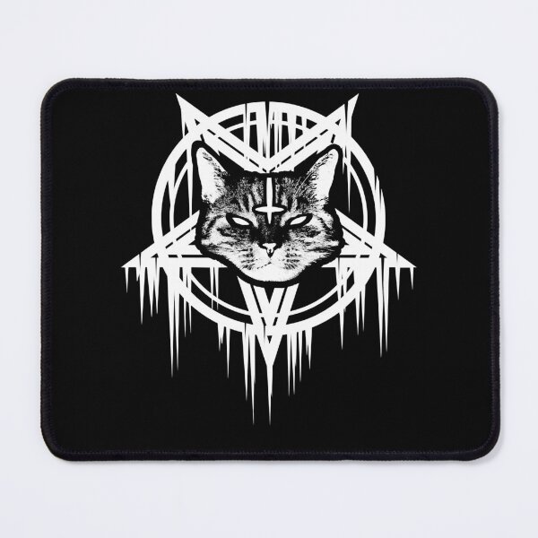 Item preview, Satanic Black Metal Cat CATAN 666  designed and sold by MartinPetrie.
