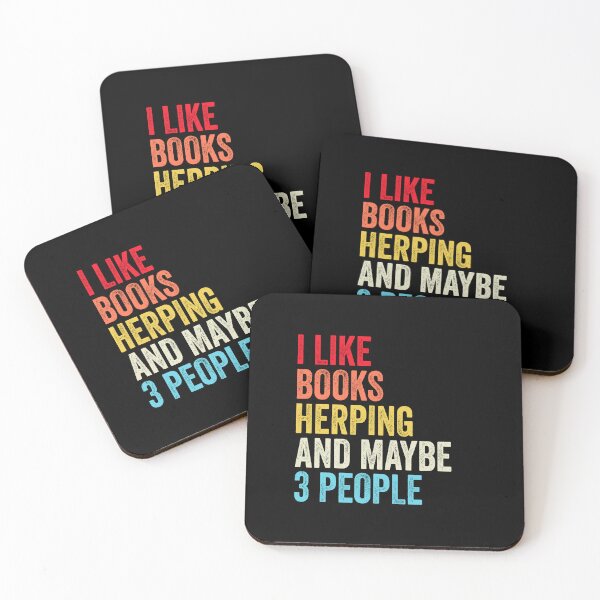 Item preview, I Like Books Herping And Maybe Three People Shirt, Funny Cool Herping Mens Womens girls Lovers Birthday Christmas Gift Shirt designed and sold by xlnv.