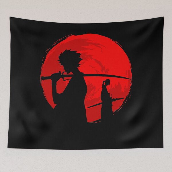 Artikelvorschau, Samurai-Sonnenuntergang roter Mond entworfen und verkauft von MartinPetrie.