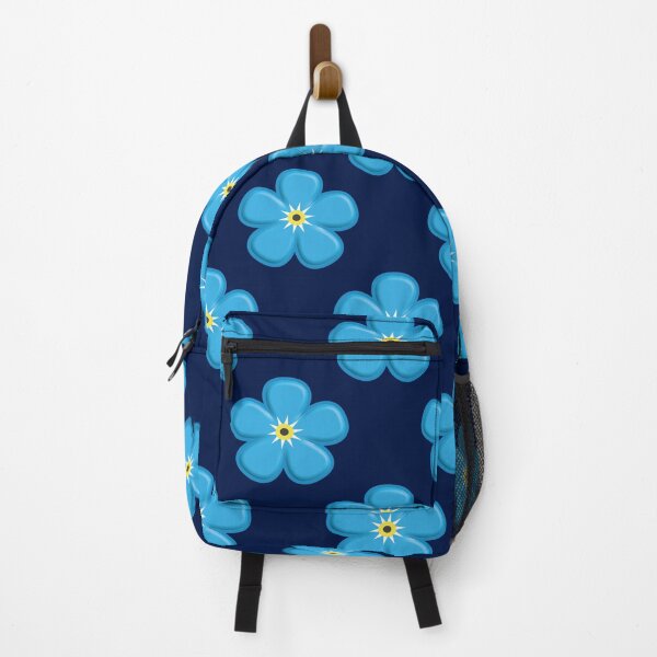 Item preview, Forget-Me-Not Flower Blossoms On Cetacean Blue Background designed and sold by burbankdesigns.