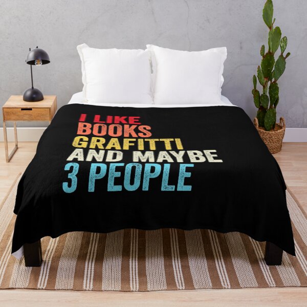 Item preview, I Like Books Grafitti And Maybe Three People Shirt, Funny Cool Grafitti Mens Womens girls Lovers Birthday Christmas Gift Shirt designed and sold by xlnv.