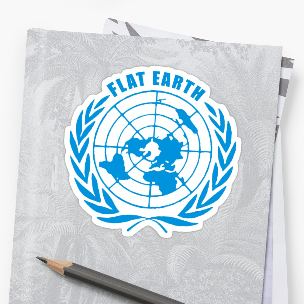 flat earth is symbol of un