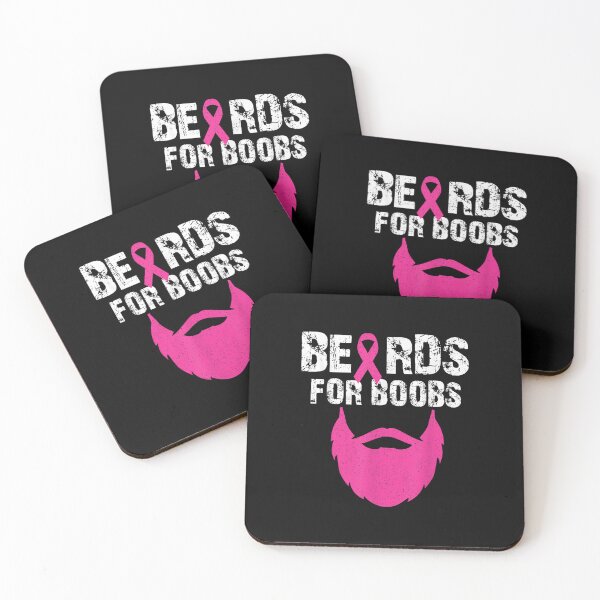 Item preview, Beards for boobs Breast cancer awareness  designed and sold by RichardMarkham.