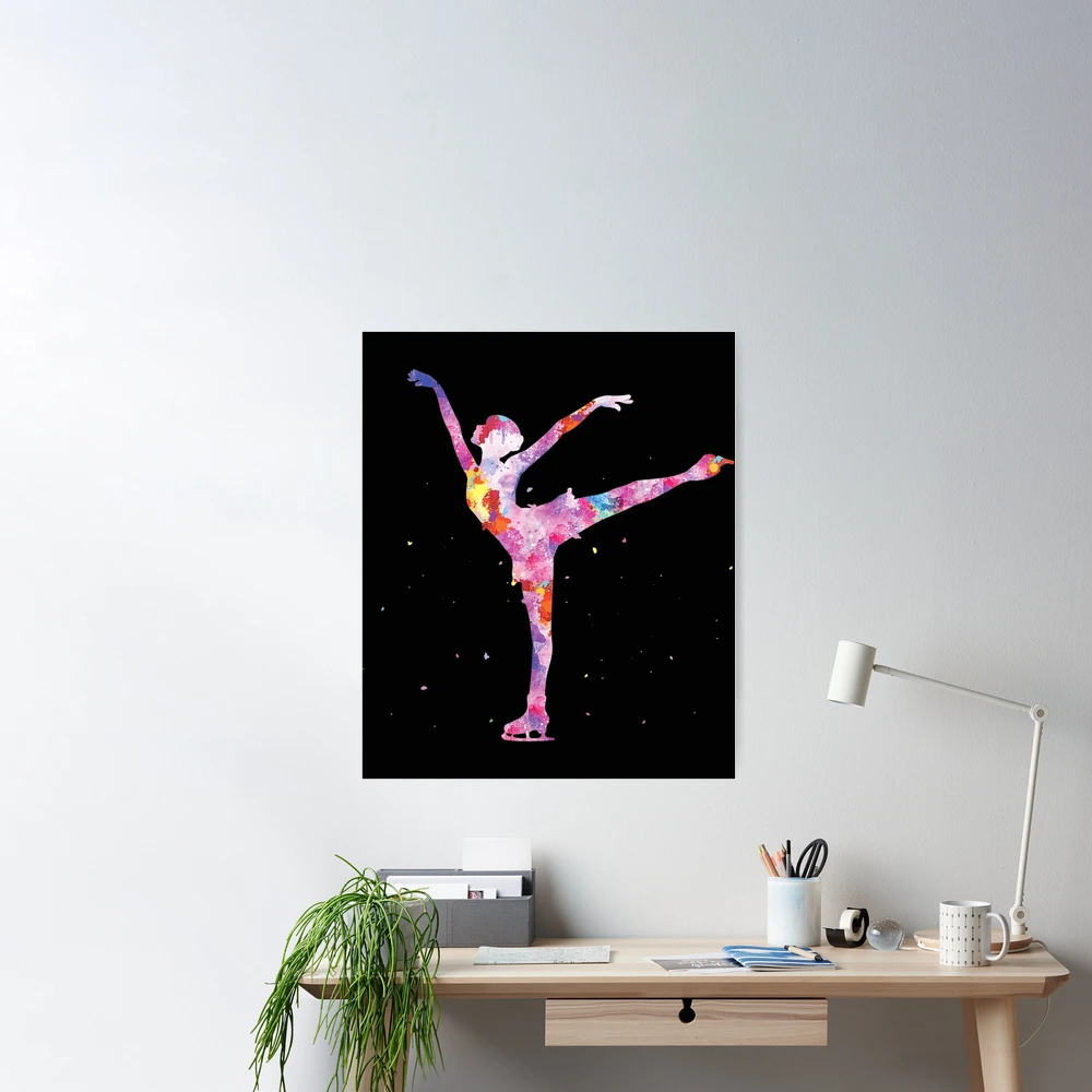 Figure Skating Gifts For Girls Women Men Ice Skater Poster by Cruzec Saorl  - Pixels