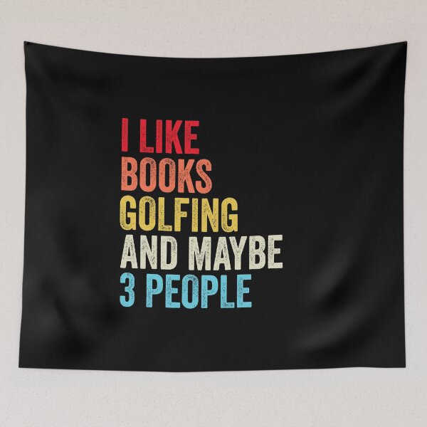 Item preview, I Like Books Golfing And Maybe Three People Shirt, Funny Cool Golfing Mens Womens girls Lovers Birthday Christmas Gift Shirt designed and sold by xlnv.