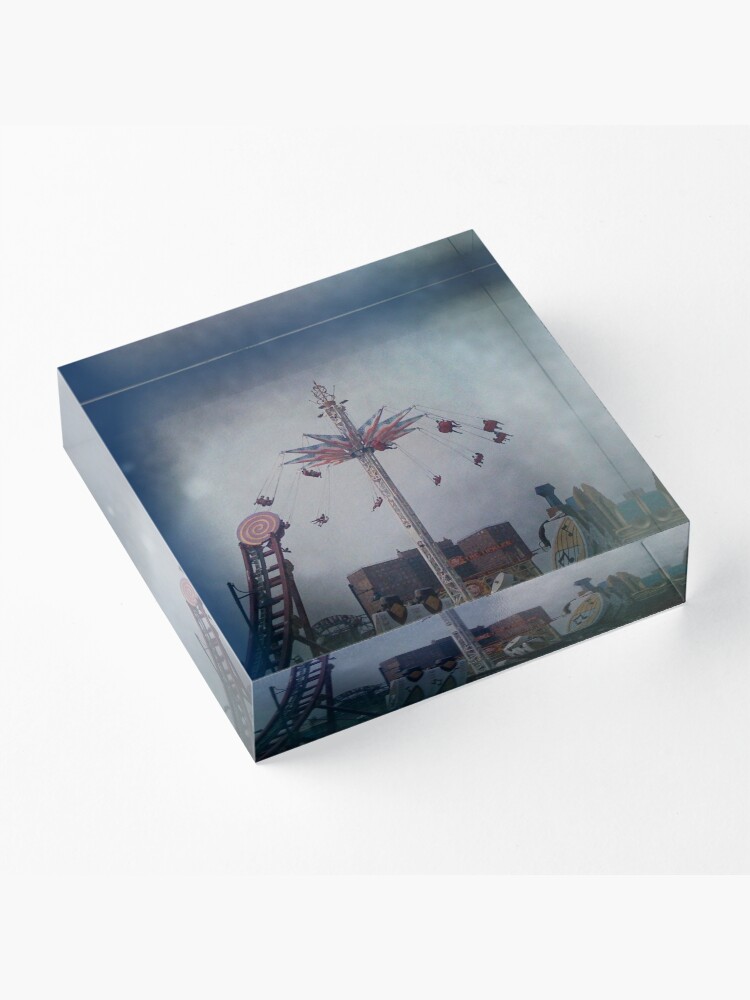Alternate view of Top of the World - Coney Island Brooklyn Art Photo - Brooklyn Lover Gift Acrylic Block