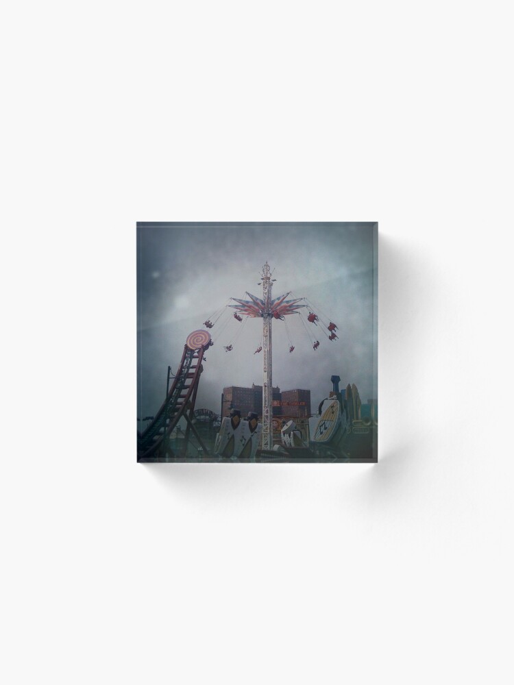 Alternate view of Top of the World - Coney Island Brooklyn Art Photo - Brooklyn Lover Gift Acrylic Block