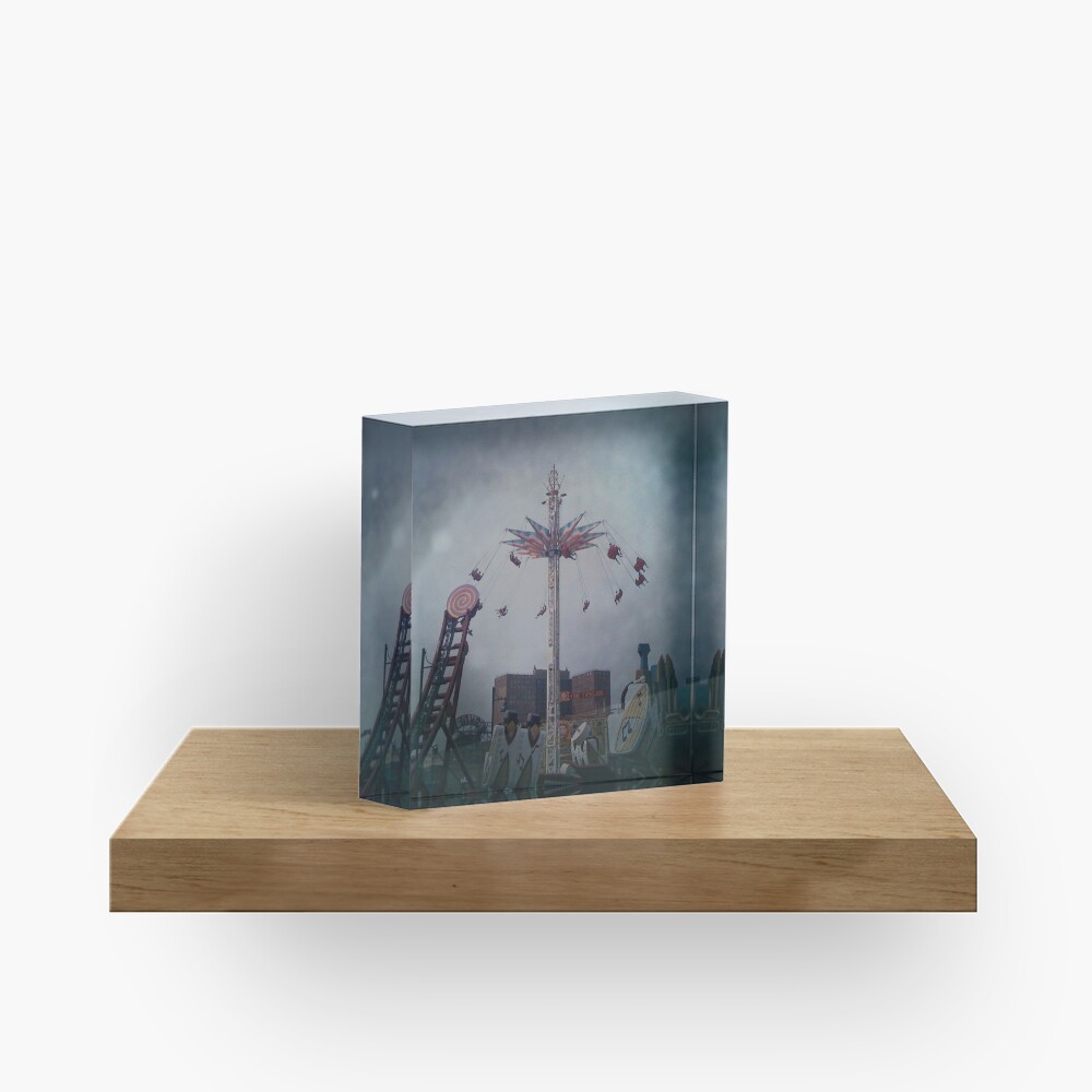 Top of the World - Coney Island Brooklyn Art Photo - Brooklyn Lover Gift Acrylic Block
