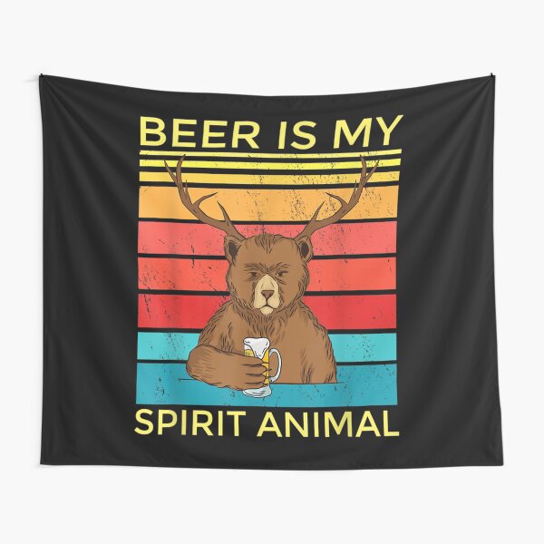 Item preview, Beer Is My Spirit Animal  I Bear with Beer designed and sold by RichardMarkham.