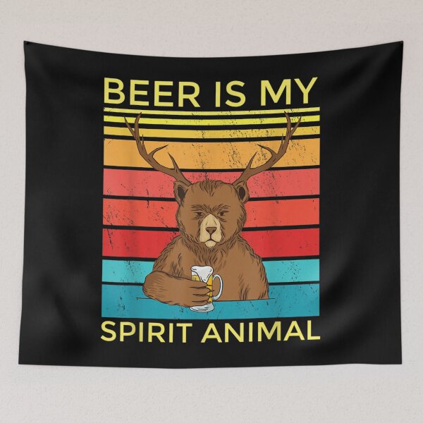Item preview, Beer Is My Spirit Animal  I Bear with Beer designed and sold by RichardMarkham.