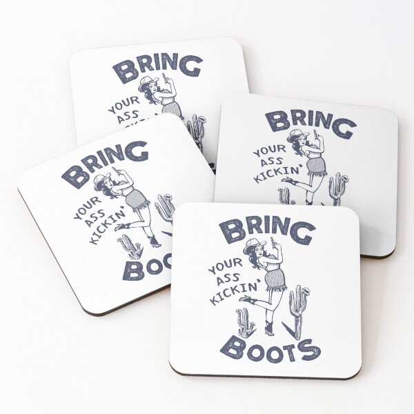 Item preview, Bring Your Ass Kicking Boots: Retro Western Cowgirl Pinup designed and sold by The Whiskey Ginger Design Shop.