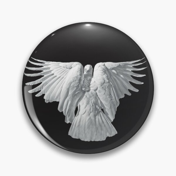 Pin Button Badge Ø38mm Ange Gardien Angelus Créature Céleste Messager 