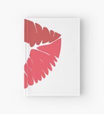 Kiss Face Emoji Heart Wink Love Kissy Smiley Hardcover Journal