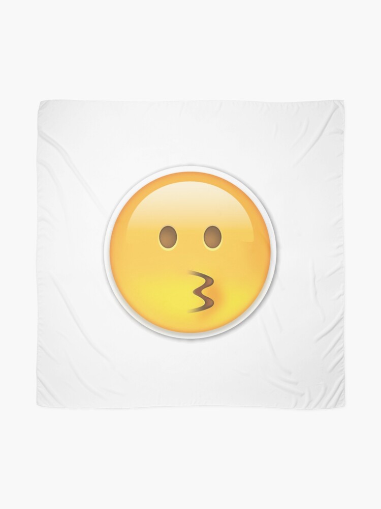 "Emoji Kiss Wink Heart Blowing Kiss Emoji" Scarf by stevesemojis