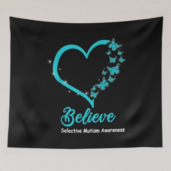 Item preview, Believe Selective Mutism Awareness, teal-ribbon awareness designed and sold by JaySantos2022.