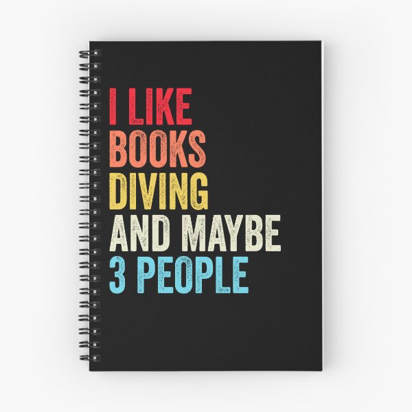 Item preview, I Like Books Diving And Maybe Three People Shirt, Funny Cool Diving Mens Womens girls Lovers Birthday Christmas Gift Shirt designed and sold by xlnv.