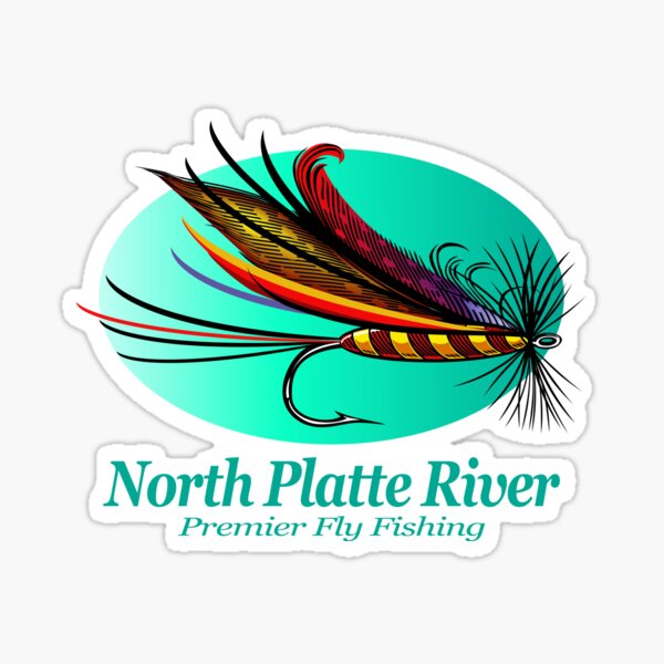 Platte River Fly Fishing Sticker Michigan decal