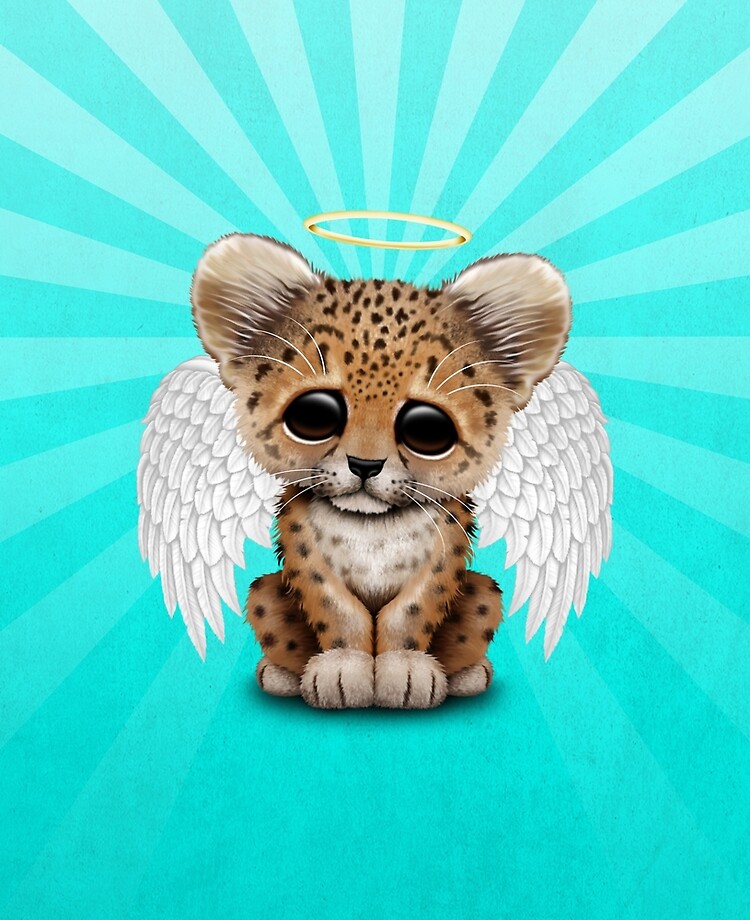 Coque Et Skin Adhesive Ipad Mignon Bebe Leopard Cub Angel Par Jeffbartels Redbubble