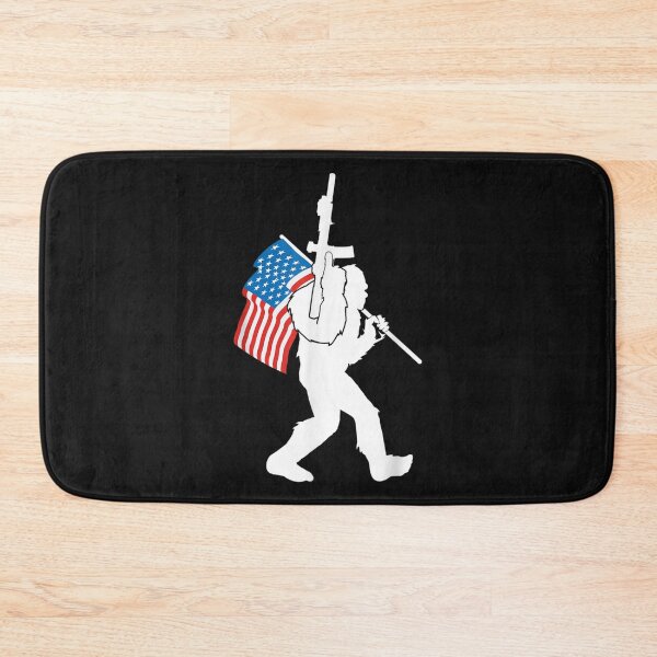 Item preview, Bigfoot American Flag USA 2nd Amendment Bear Arms Sasquatch designed and sold by JaySantos2022.