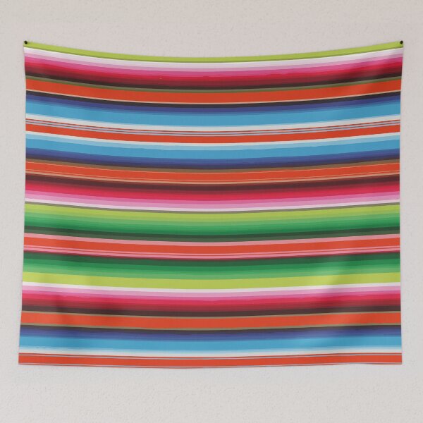 Item preview,  Multicolor Serape Mexican serape blanket zerape jorongo stripes mexican zarape pattern designed and sold by T-Mex.