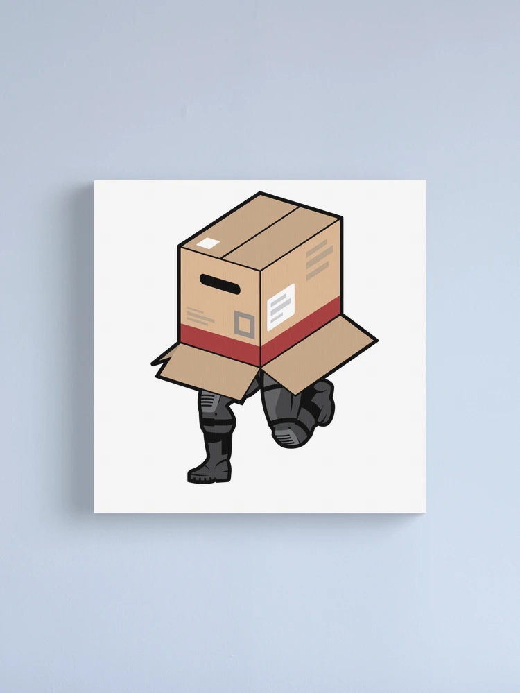 Solid Snake Sneaking in Box - Metal Gear Solid 1 | Canvas Print