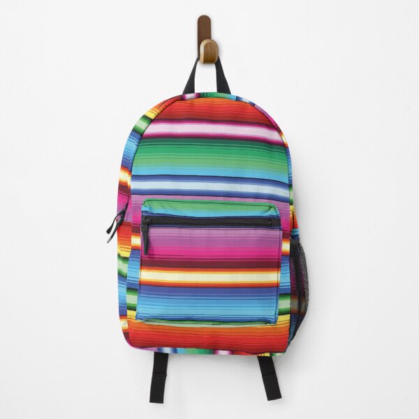 Item preview, Serape Saltillo Mexican serape blanket zerape jorongo neon stripes zarape designed and sold by T-Mex.