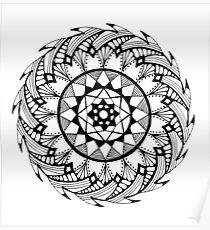 Quill Mandala Poster