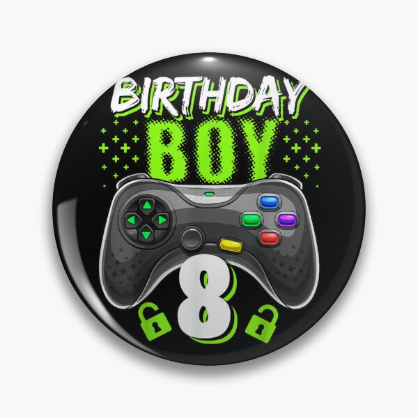 Item preview, Birthday Boy 8 Video Game Controller Gamer 8th Birthday Gift designed and sold by KimberleyRamsey.